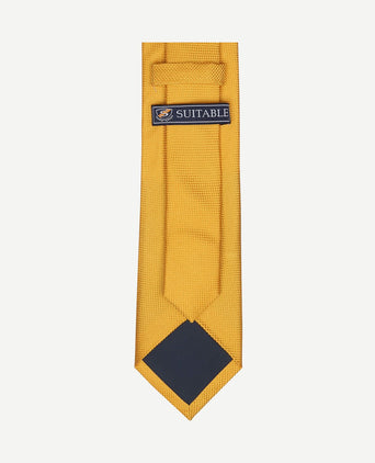 Zijde stropdas gold