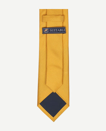 Zijde stropdas gold