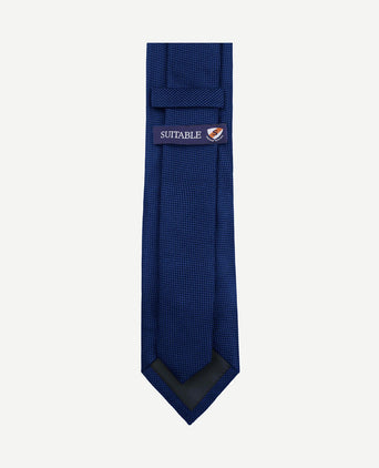 Zijde stropdas royal blauw