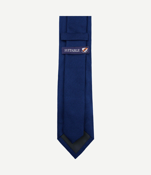 Zijde stropdas royal blauw