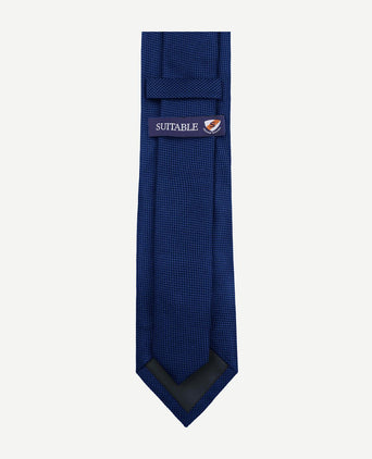 Zijde stropdas royal blauw