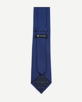 Zijde stropdas royal blauw