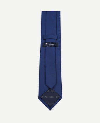 Zijde stropdas royal blauw