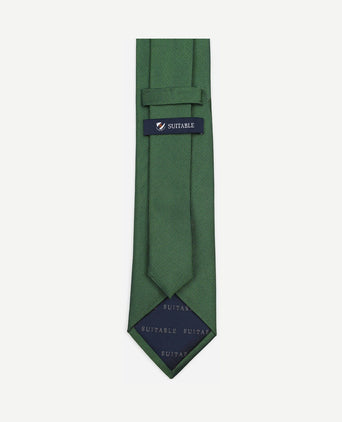 Zijde stropdas groen