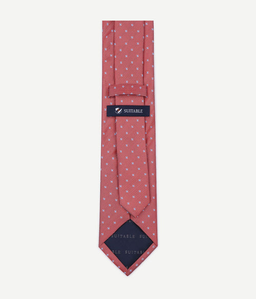 Stropdas zijde blue star rood