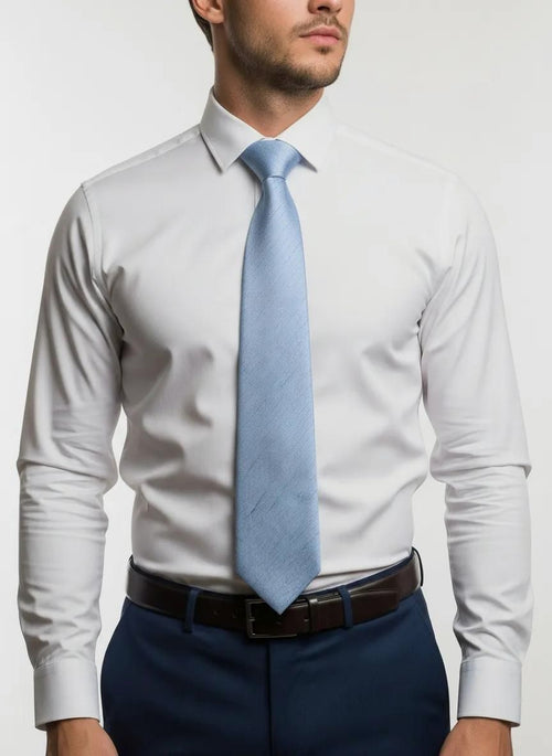 Stropdas zijde blauw k81-5