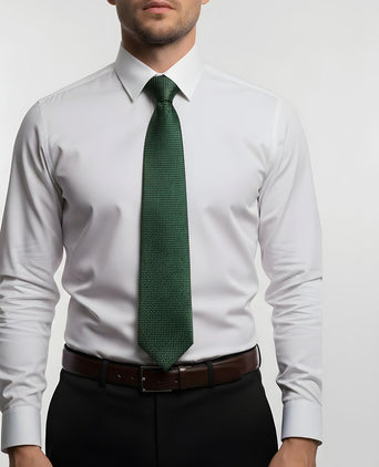 Suitable zijde stropdas groen