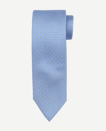 Suitable stropdas zijde bloem blauw