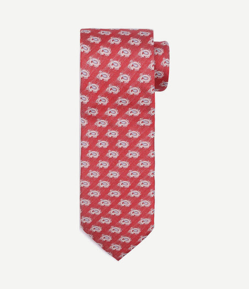Stropdas zijde paisley rood