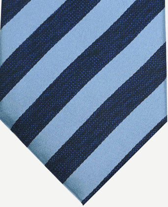 Suitable stropdas zijde streep indigo