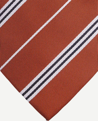 Suitable stropdas zijde streep rood