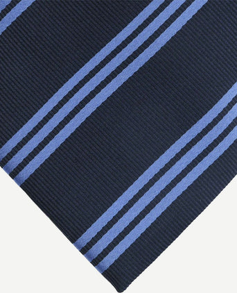 Suitable stropdas zijde strepen anthraciet