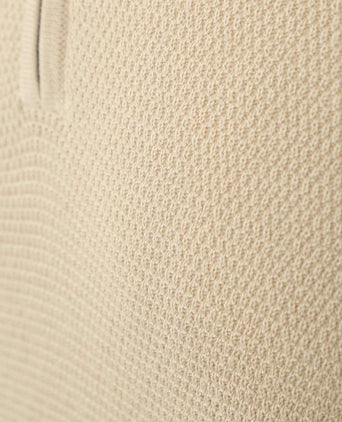 Suitable structure halve rits trui sand | Slim-fit