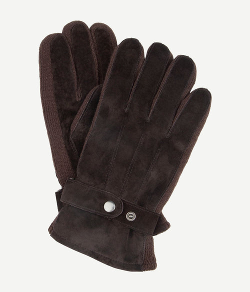 Suitable suede handschoen bruin