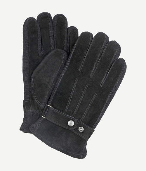 Suitable suede handschoen zwart