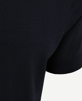 Knitted t-shirt wake donkerblauw
