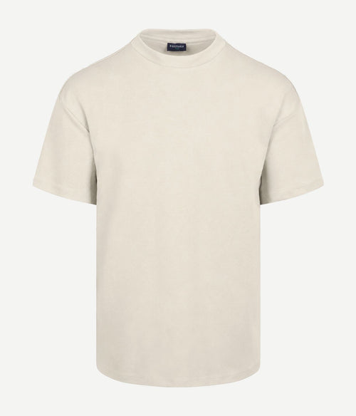 Rink t-shirt backprint heavy jersey ecru