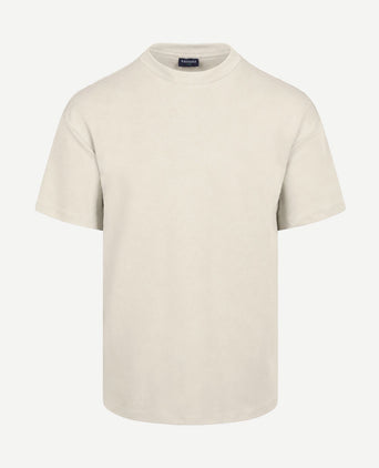 Rink t-shirt backprint heavy jersey ecru