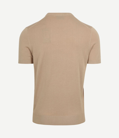 Knitted t-shirt beige