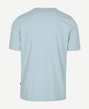 Respect t-shirt Jim lichtblauw