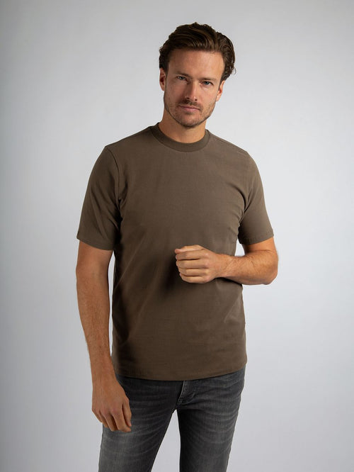 Suitable respect t-shirt hi taupe