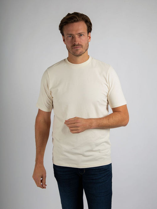 Respect t-shirt hi ecru