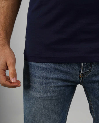 Ota t-shirt ronde hals donkerblauw (2-pack)