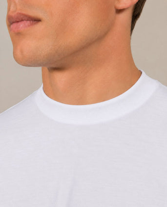 Obrambo t-shirt wit (2-pack) – extra lang en hooggesloten