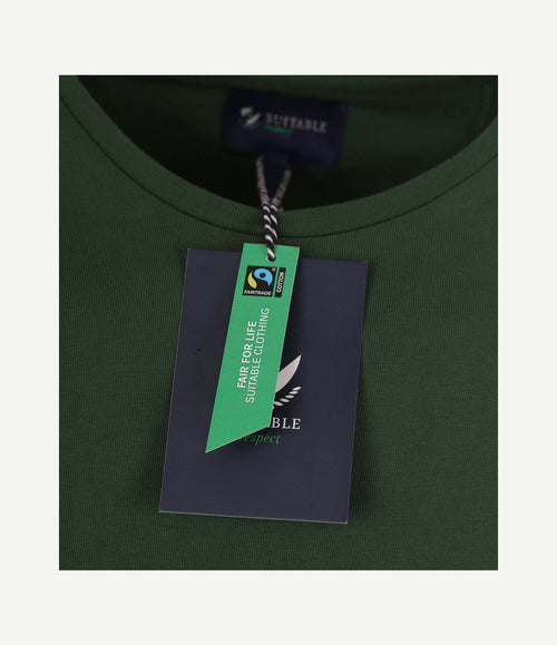 Respect t-shirt Jim donkergroen