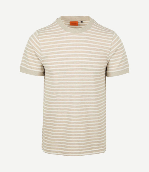 T-shirt isaac stripe piqué pebble
