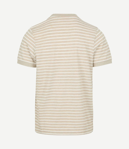 T-shirt isaac stripe piqué pebble