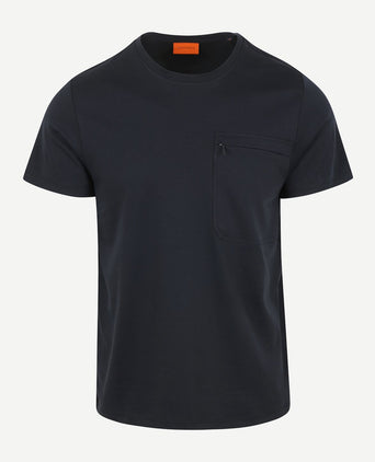 T-shirt sonny pocket donkerblauw