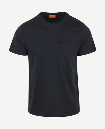 T-shirt sonny pocket donkerblauw