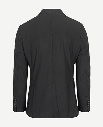 Suitable travel jacket zwart | Slim-fit