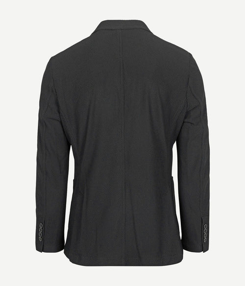 Suitable travel jacket zwart | Slim-fit