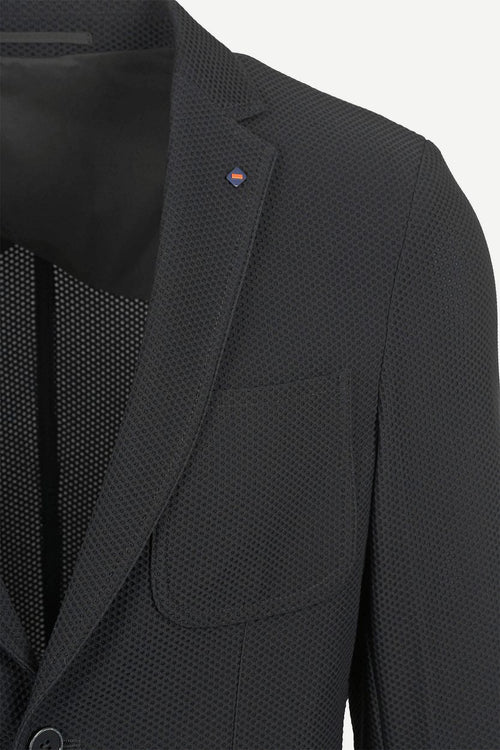 Suitable travel jacket zwart | Slim-fit