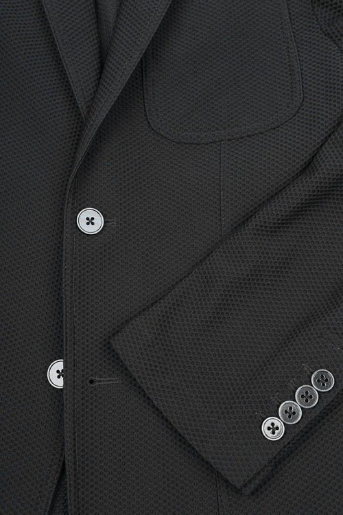 Suitable travel jacket zwart | Slim-fit