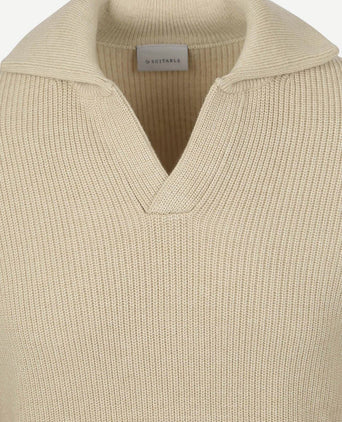 Suitable trui riva knit ecru | Regular-fit