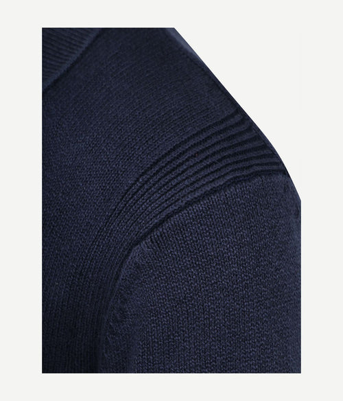 Raw trui riva knit donkerblauw