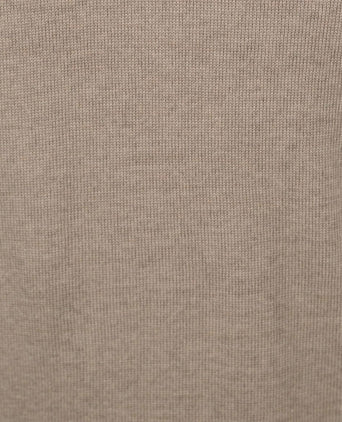 Merino halve rits trui beige