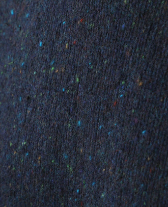 Trui tweed wol blend donkerblauw