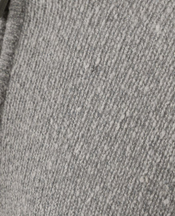 halve rits pullover boiled wool grijs