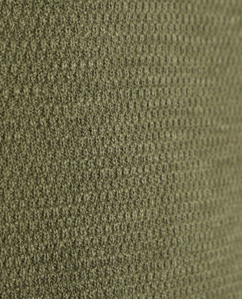 Trui structure slub olijfgroen