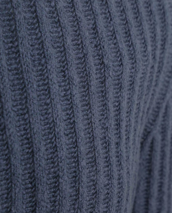 Pullover boiled wool blauw