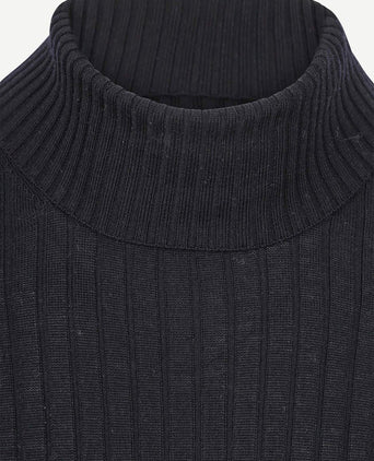 Coltrui rib merino donkerblauw