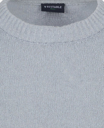 Pullover bouclé blauw
