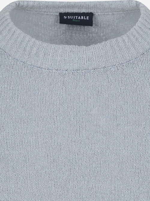 Pullover bouclé blauw