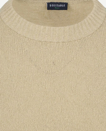 Pullover bouclé beige