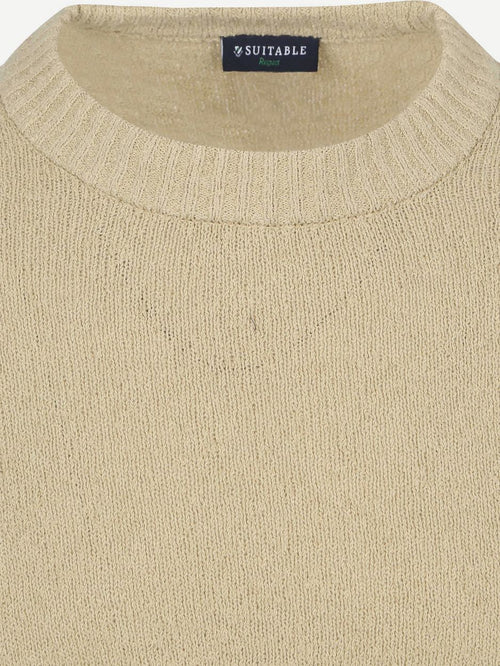 Pullover bouclé beige