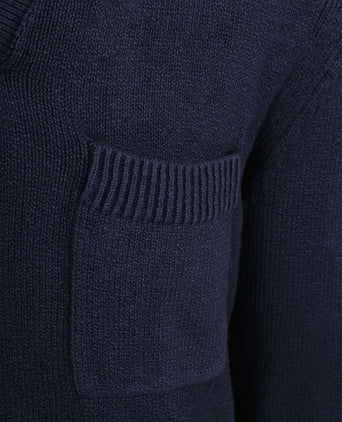 Raw trui riva knit donkerblauw